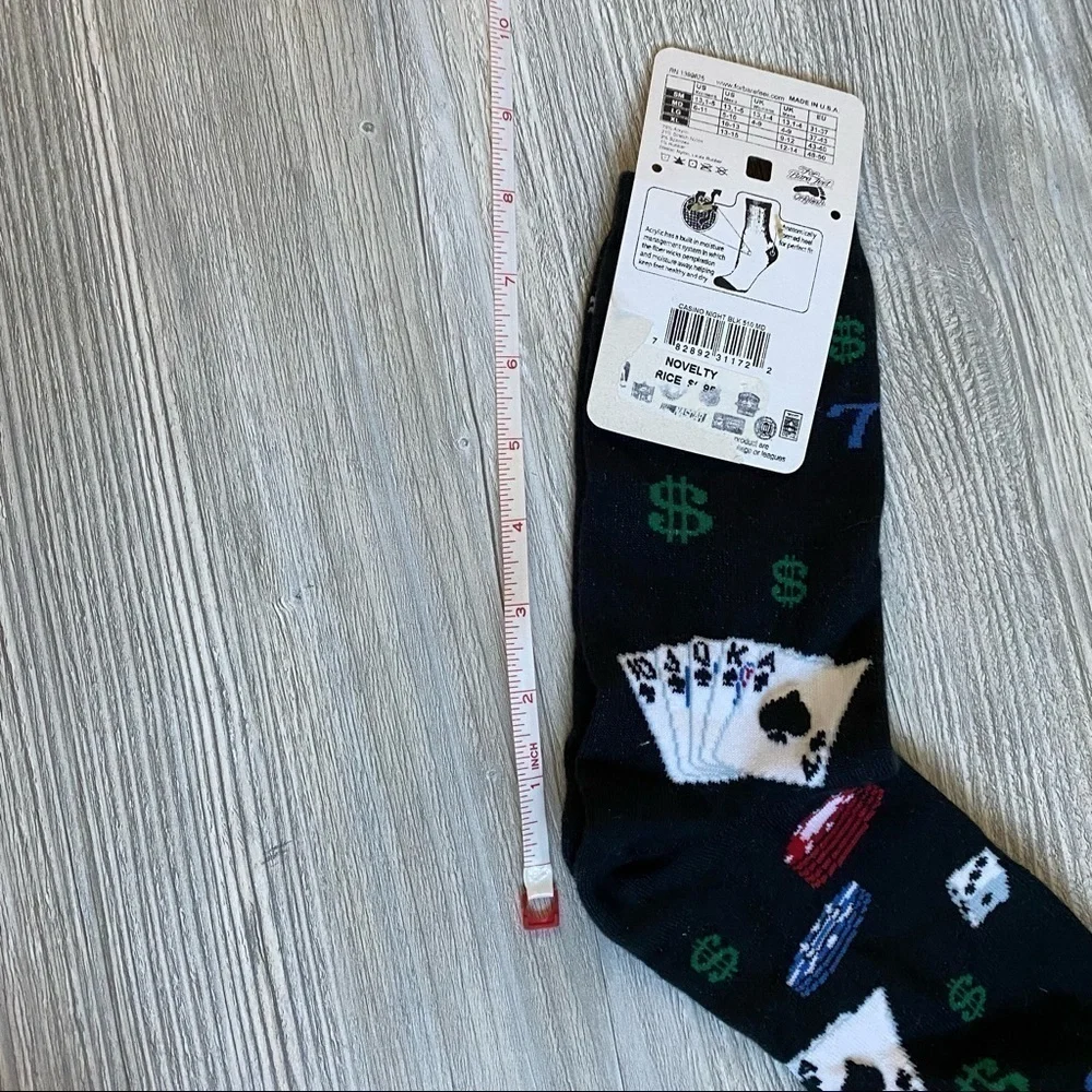 NWT Woman’s novelty socks. Poker, cards, betting